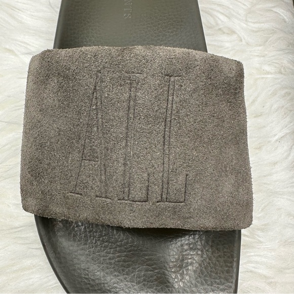 All Saints Men’s Sunland Suede Slide Sandals Size 8 - Picture 6 of 15